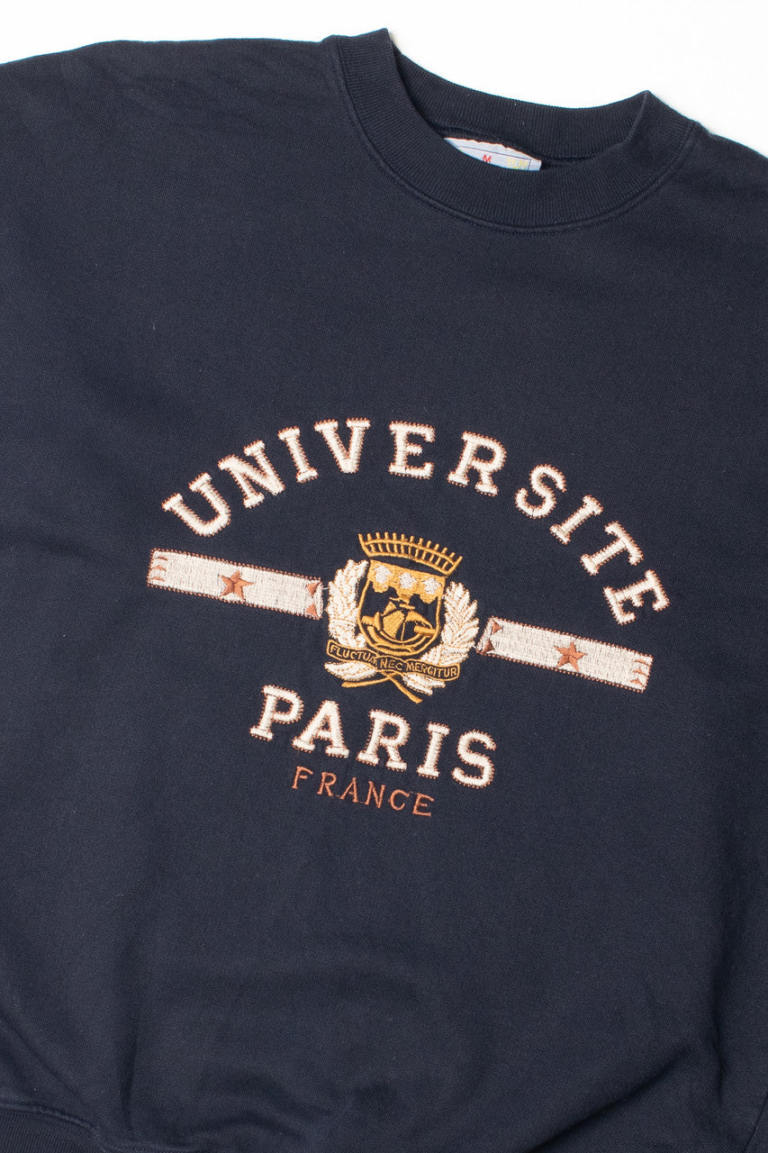 Vintage Université Paris France Sweatshirt