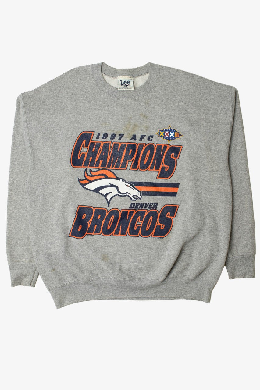 Vintage 1997 AFC Champions Denver Broncos Superbowl XXXII Sweatshirt