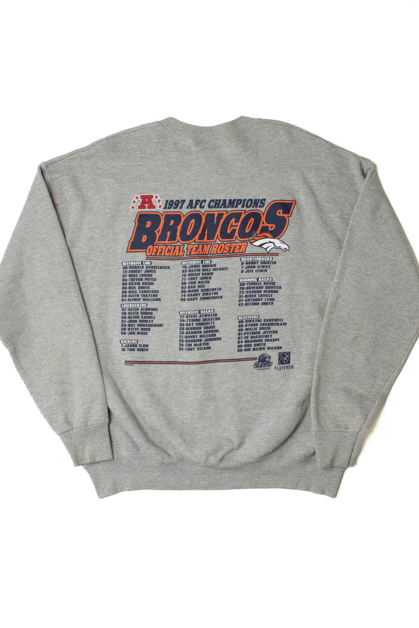 Vintage 1997 AFC Champions Denver Broncos Superbowl XXXII Sweatshirt