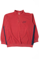 Vintage Nike Red/Navy Quarter Zip Sweatshirt