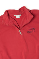 Vintage Nike Red/Navy Quarter Zip Sweatshirt