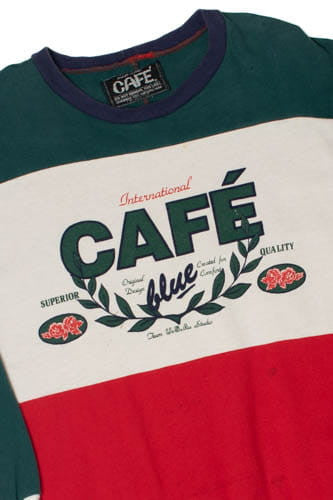 Vintage International Café 3/4 Sleeve Sweatshirt (Late 80's)