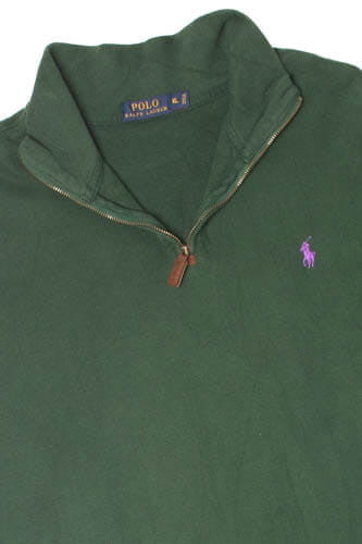 Vintage Polo By Ralph Lauren Quarter-Zip Sweatshirt