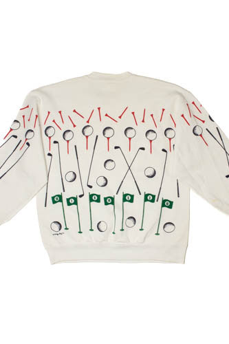 Vintage Golf All Over Print Sweatshirt