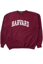 Burgundy Harvard Spellout Sweatshirt