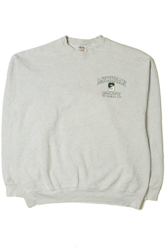 Vintage Michigan State University Two-Sided Print Sweatshirt