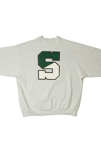 Vintage Michigan State University Two-Sided Print Sweatshirt