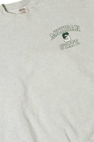 Vintage Michigan State University Two-Sided Print Sweatshirt