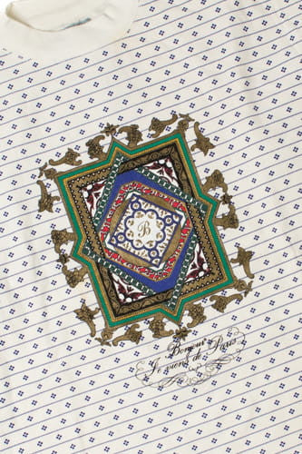 Vintage "Bonjour" Paris Patterned Sweatshirt