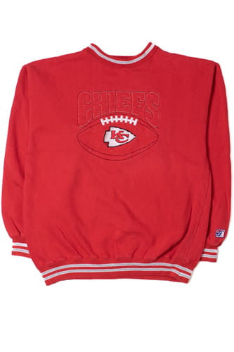 Vintage Kansas City Chiefs Embroidered Football Sweatshirt