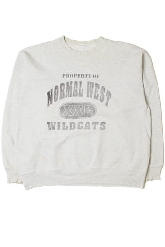 Vintage Property Of Normal West Wildcats Sweatshirt