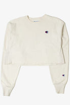 Vintage Champion Reverse Weave Raw Hem Cropped Sweatshirt 8961