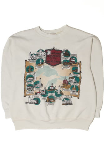 Vintage Legendary Lighthouses Of The Great Lakes Sweatshirt
