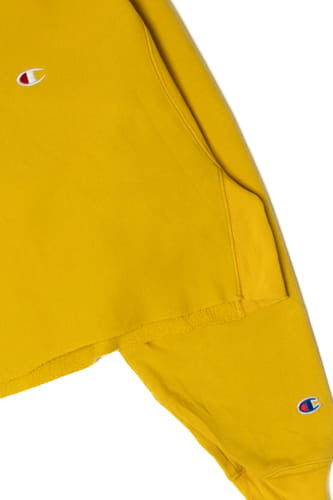 Vintage Champion Reverse Weave Raw Hem Cropped Sweatshirt 8967