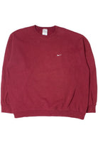 Vintage Maroon Blank Nike Sweatshirt 8982