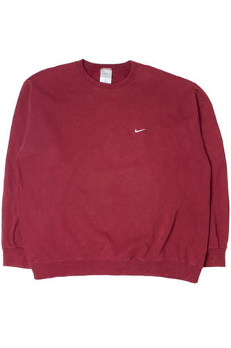 Vintage Maroon Blank Nike Sweatshirt 8982