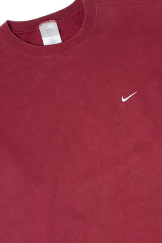Vintage Maroon Blank Nike Sweatshirt 8982
