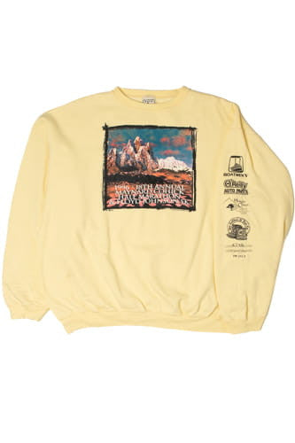 Vintage 1996 Marathon Mountain Landscape Sweatshirt