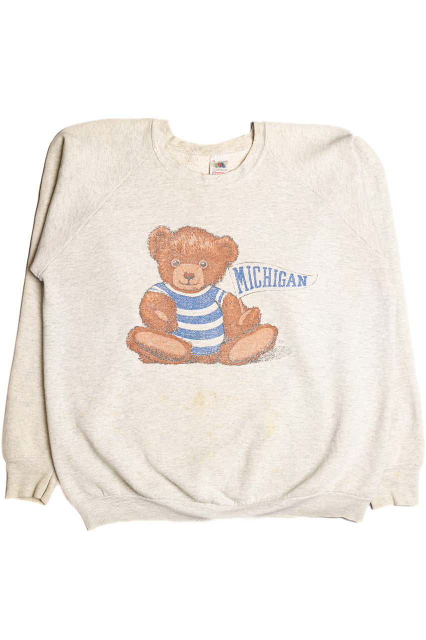 Michigan Teddy Bear Sweatshirt 9005