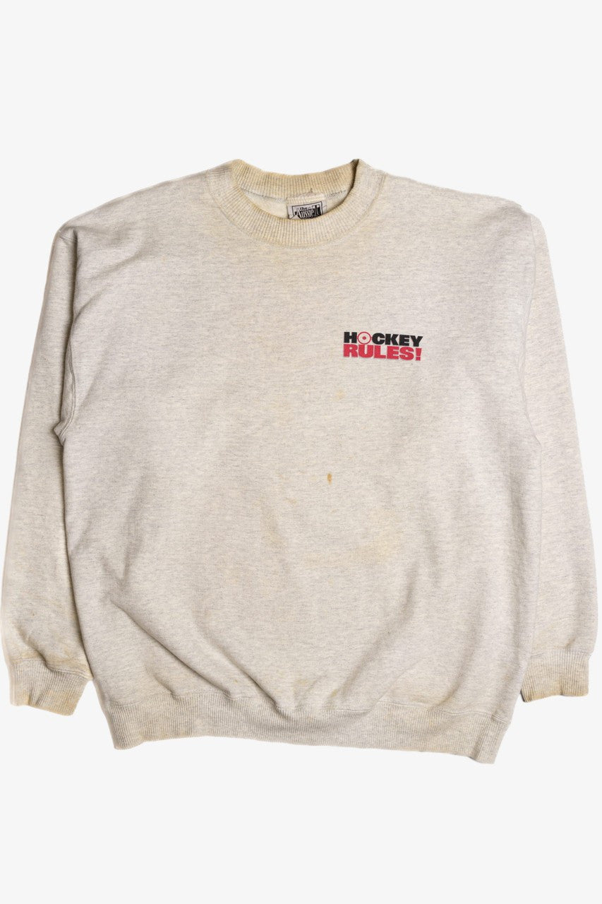 Hockey Rules Funny Sweatshirt 9088