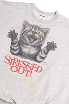 Stressed Out Monster Cat Sweatshirt 9270