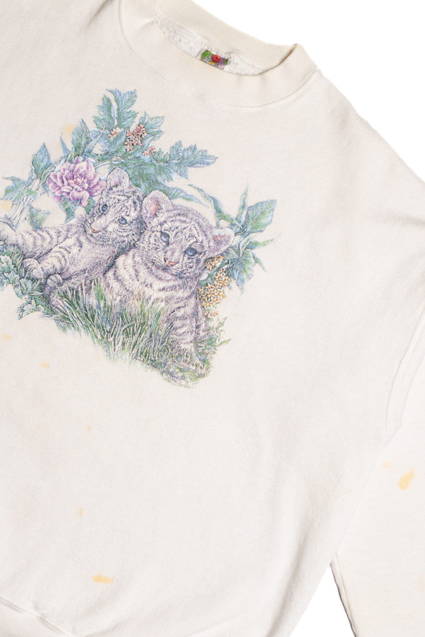 White Tiger Cubs Sweatshirt 9277