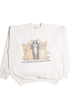 See Hear Speak No Evil Kitten Sweatshirt 9286