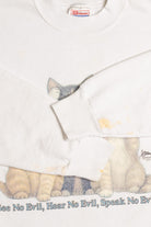 See Hear Speak No Evil Kitten Sweatshirt 9286