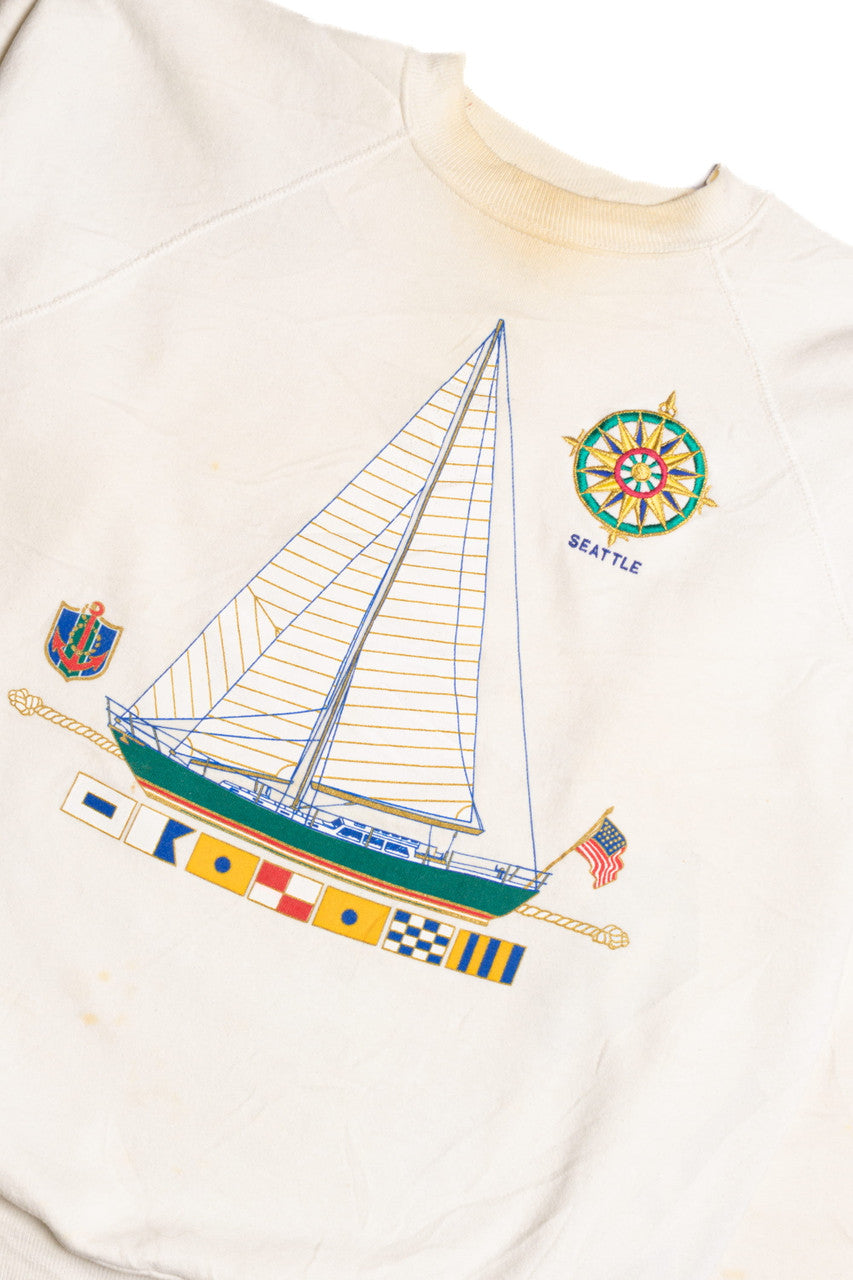 Seattle Sailboat Sweatshirt 9300