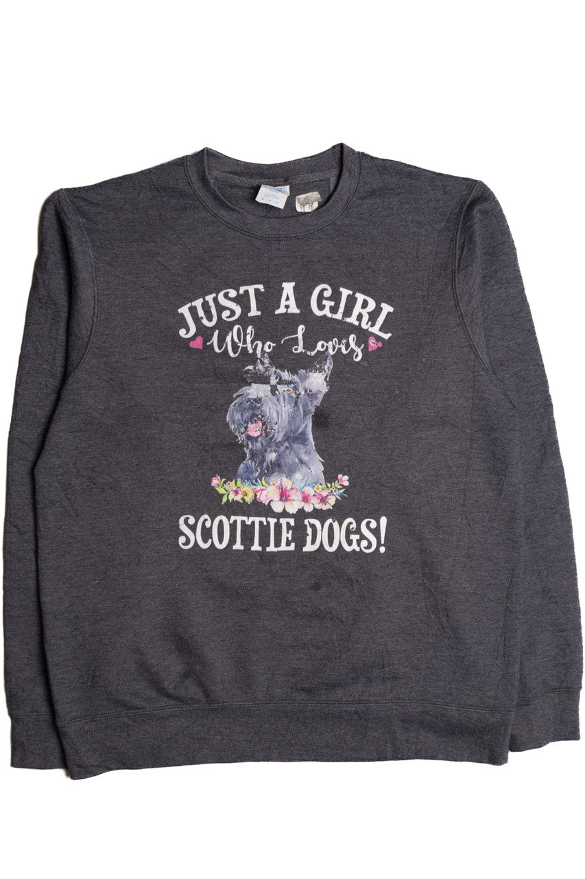 Just A Girl Who Loves Scottie Dogs Sweatshirt 9330