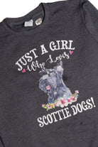 Just A Girl Who Loves Scottie Dogs Sweatshirt 9330