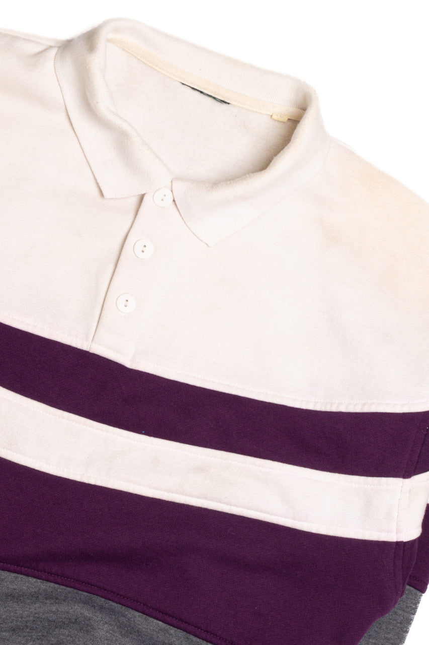 Partial Button up Sweatshirt 9349