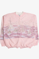 Bunnehs in the Snow Button Up Sweatshirt 9356