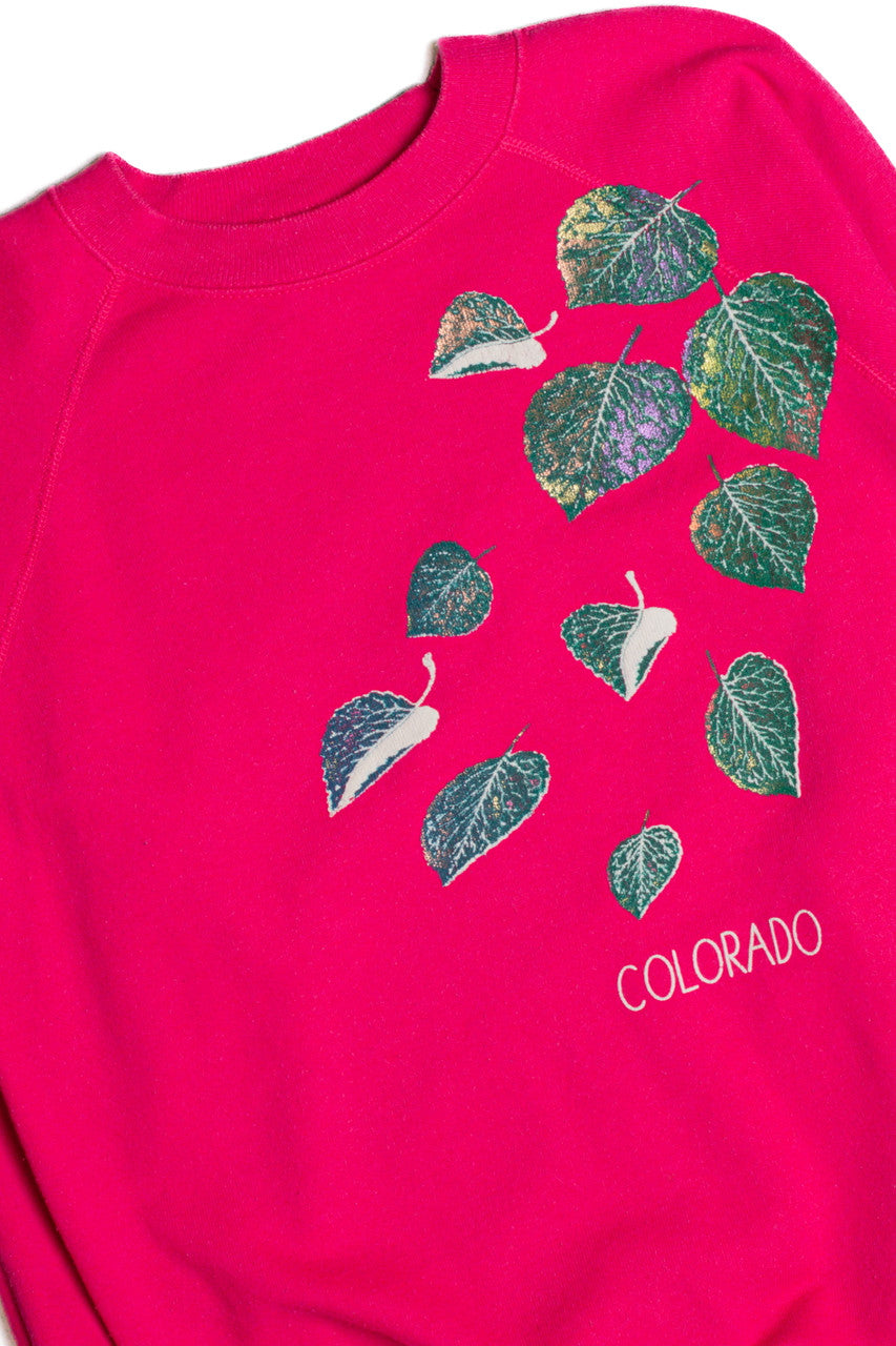 Colorado Leaves Pink Sweatshirt 9359