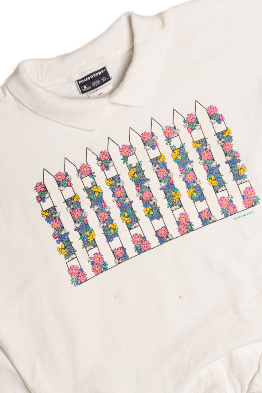 Flower Fence Sweatshirt 9362