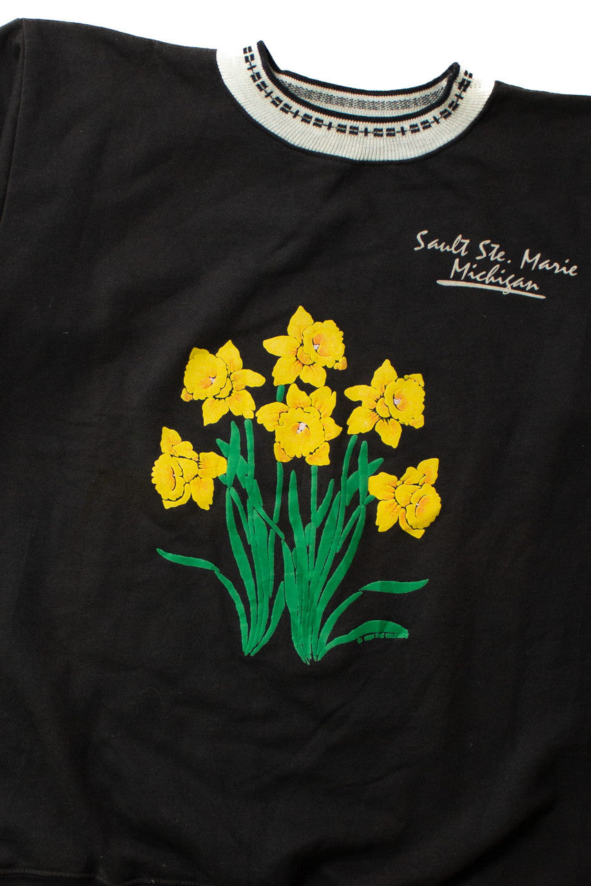 Vintage Sault Ste. Marie Michigan Short Sleeve Sweatshirt (1990s)