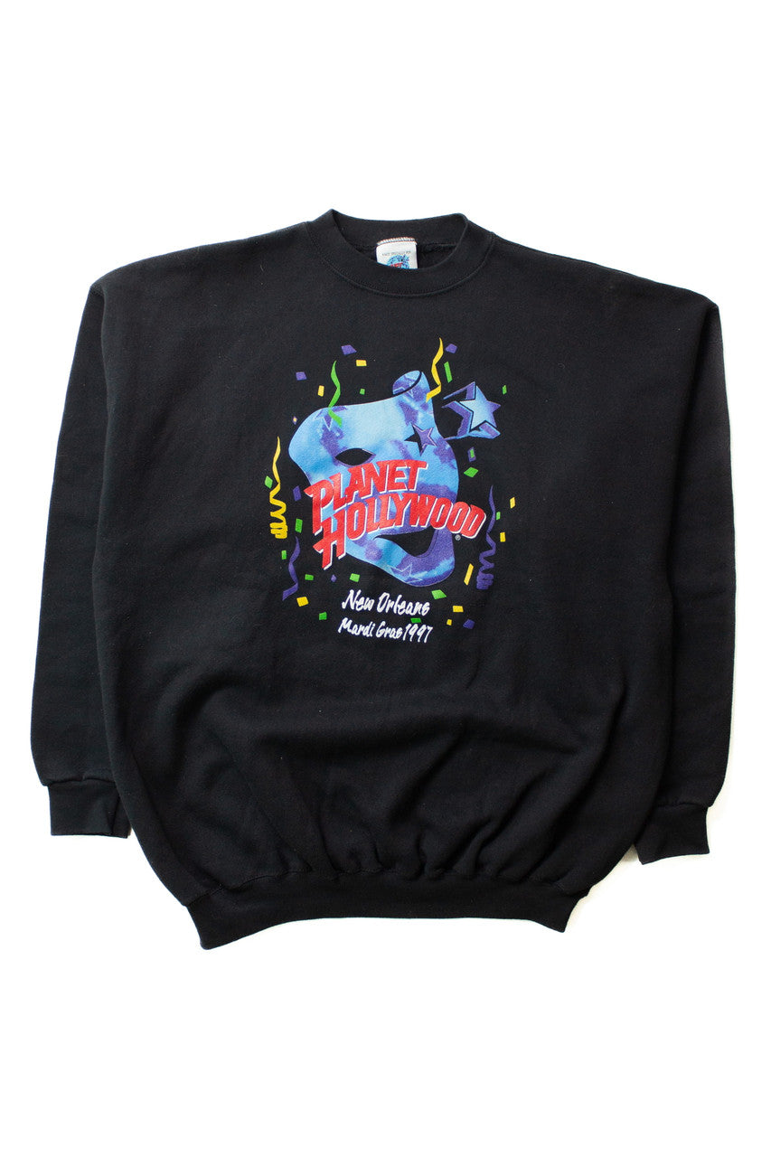 Vintage Planet Hollywood Mardi Gras Sweatshirt (1997)