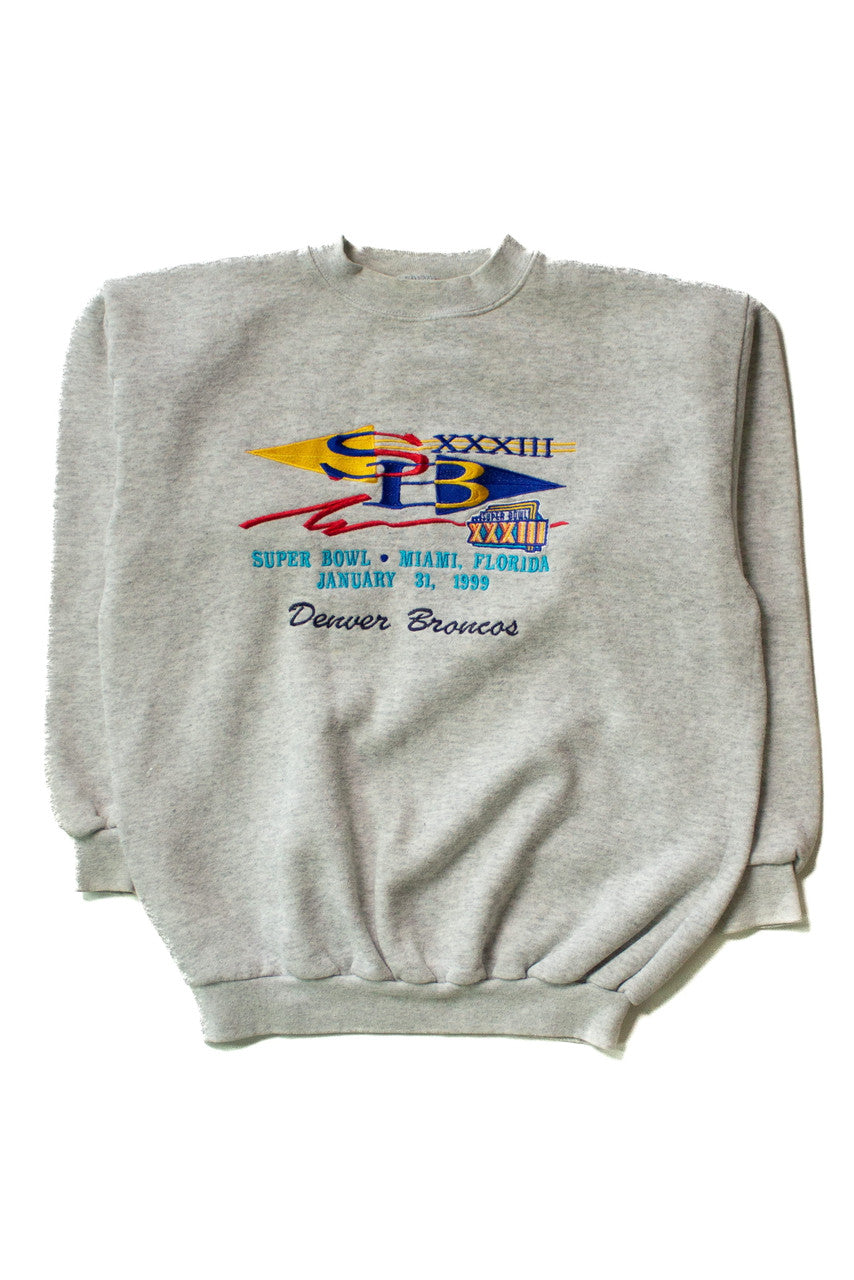 Vintage Denver Broncos Super Bowl XXXIII Sweatshirt (1999)