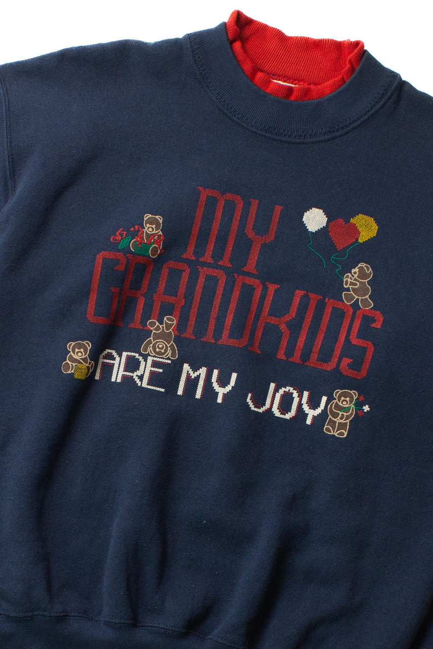 Vintage 'My Grandkids Are My Joy' Sweatshirt (1990s)