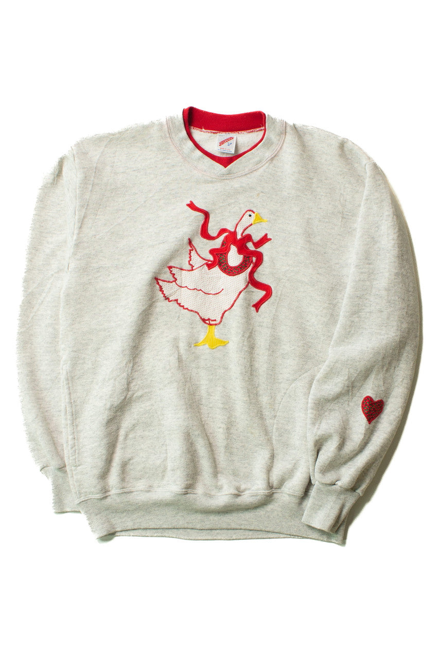 Vintage Holiday Goose Patch Sweatshirt (1990s)