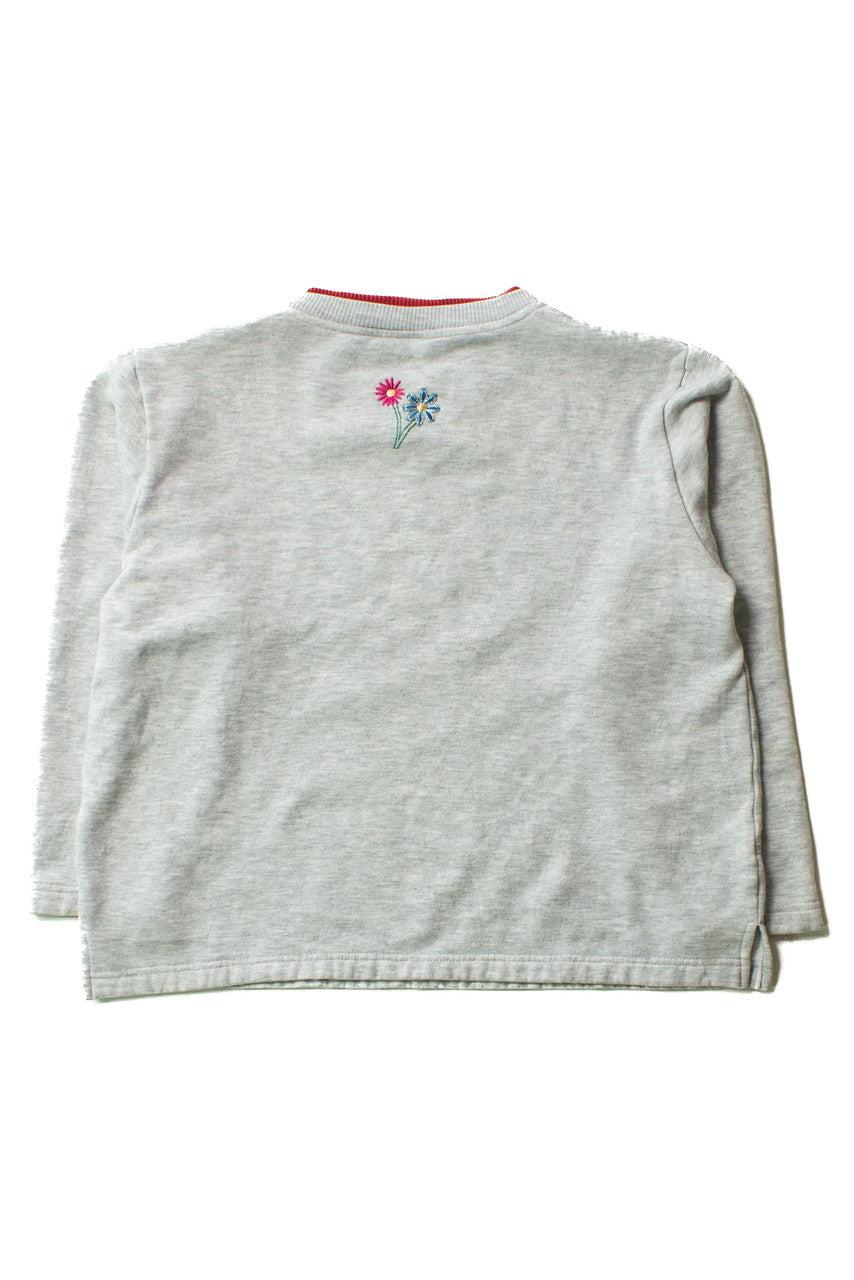 Vintage Embroidered Floral Squares Sweatshirt (1990s)