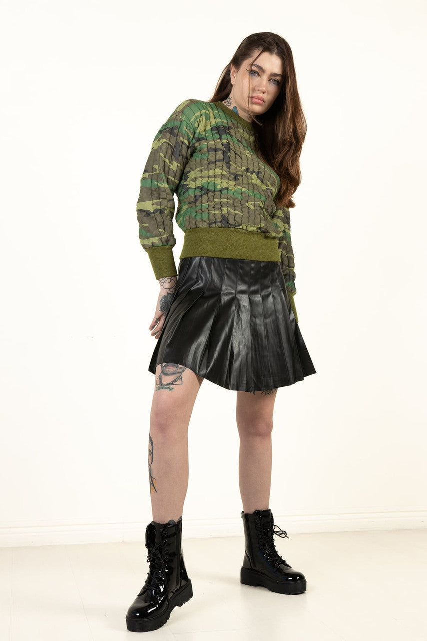 Vintage Quilted Camouflage Sweatshirt (1990s)