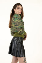 Vintage Quilted Camouflage Sweatshirt (1990s)