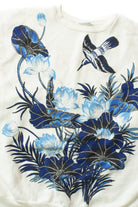 Vintage Blue Hummingbird Batwing Sweatshirt (1980s)