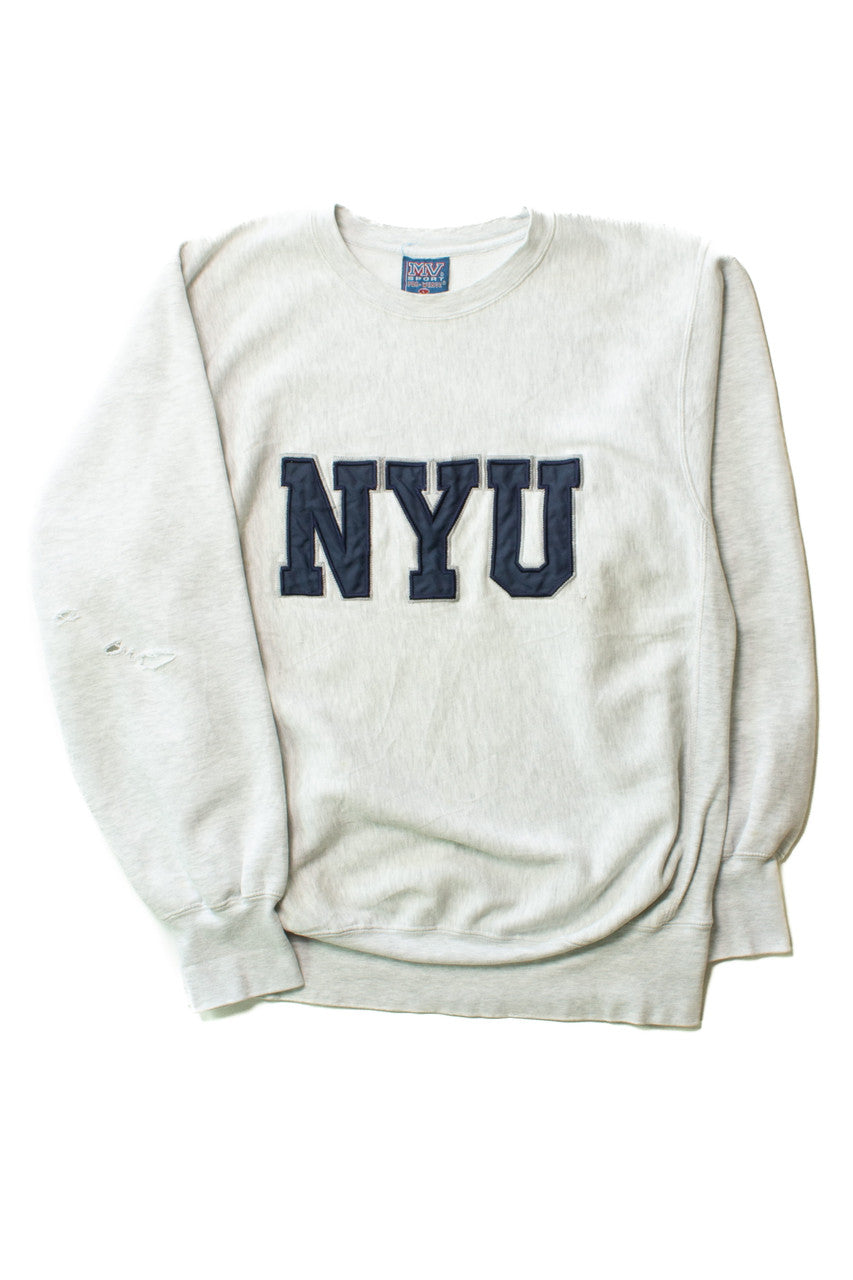 Vintage Distressed NYU Sweatshirt (1990s)