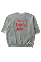 Vintage Distressed Infantry Training Cutoff Sweatshirt (1980s)