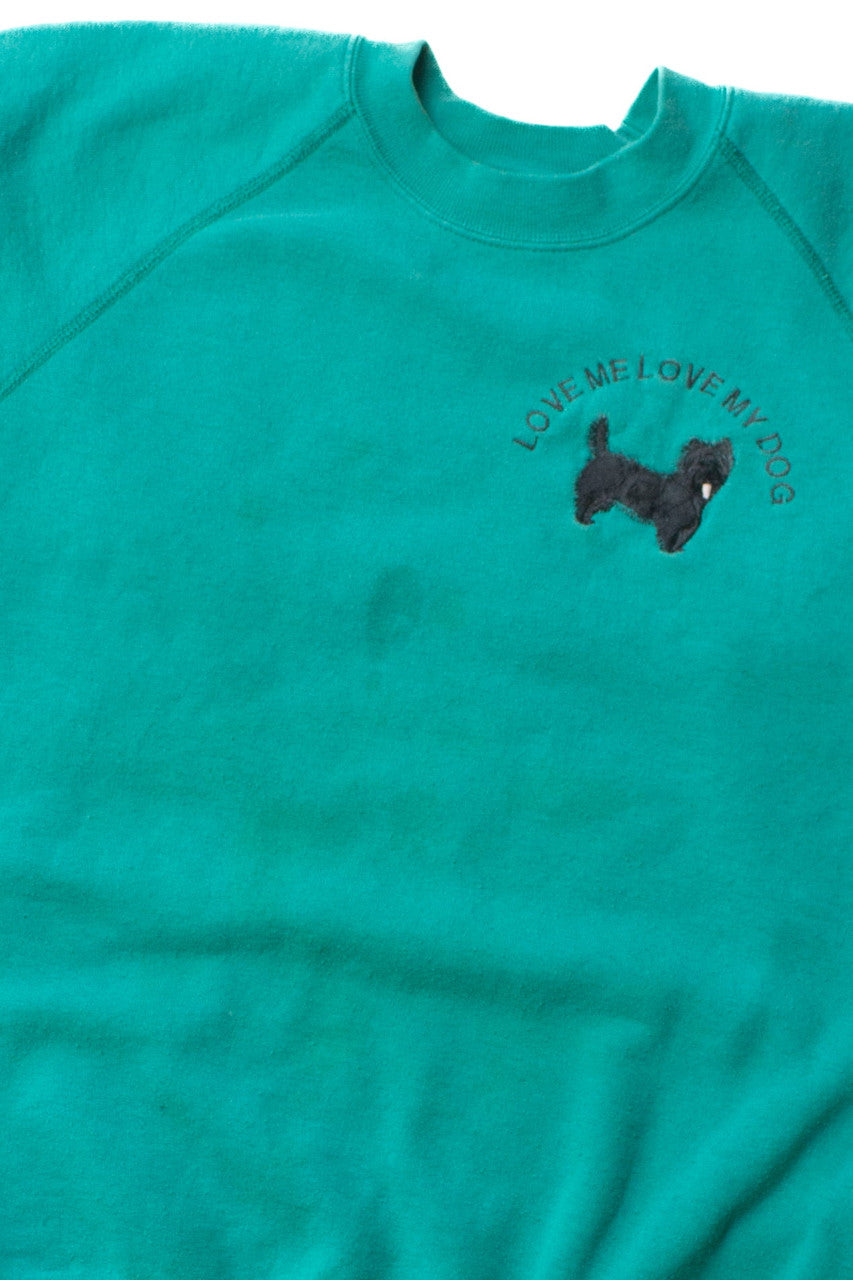 Vintage Love Me Love My Dog Sweatshirt (1990s)