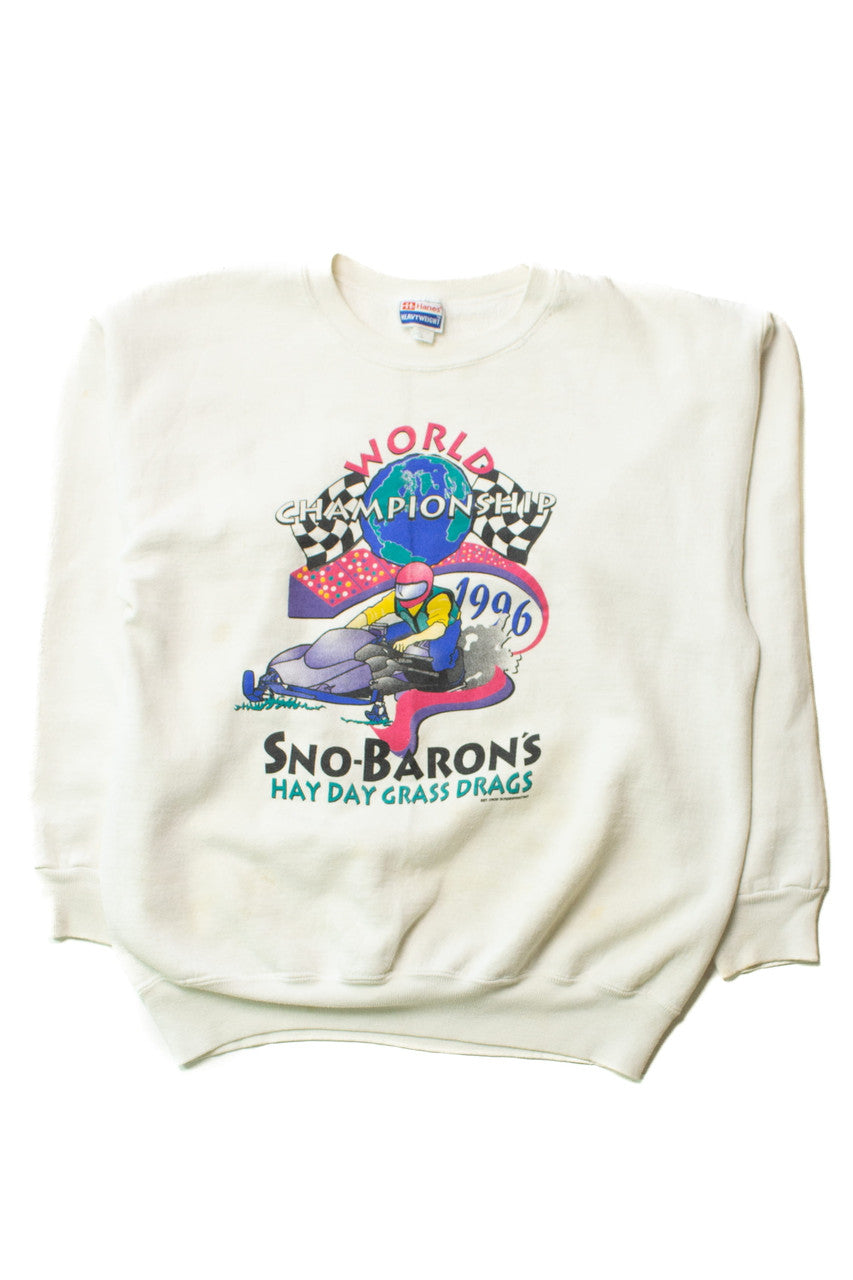 Vintage Sno-Baron's Hay Day Grass Drags Sweatshirt (1996)