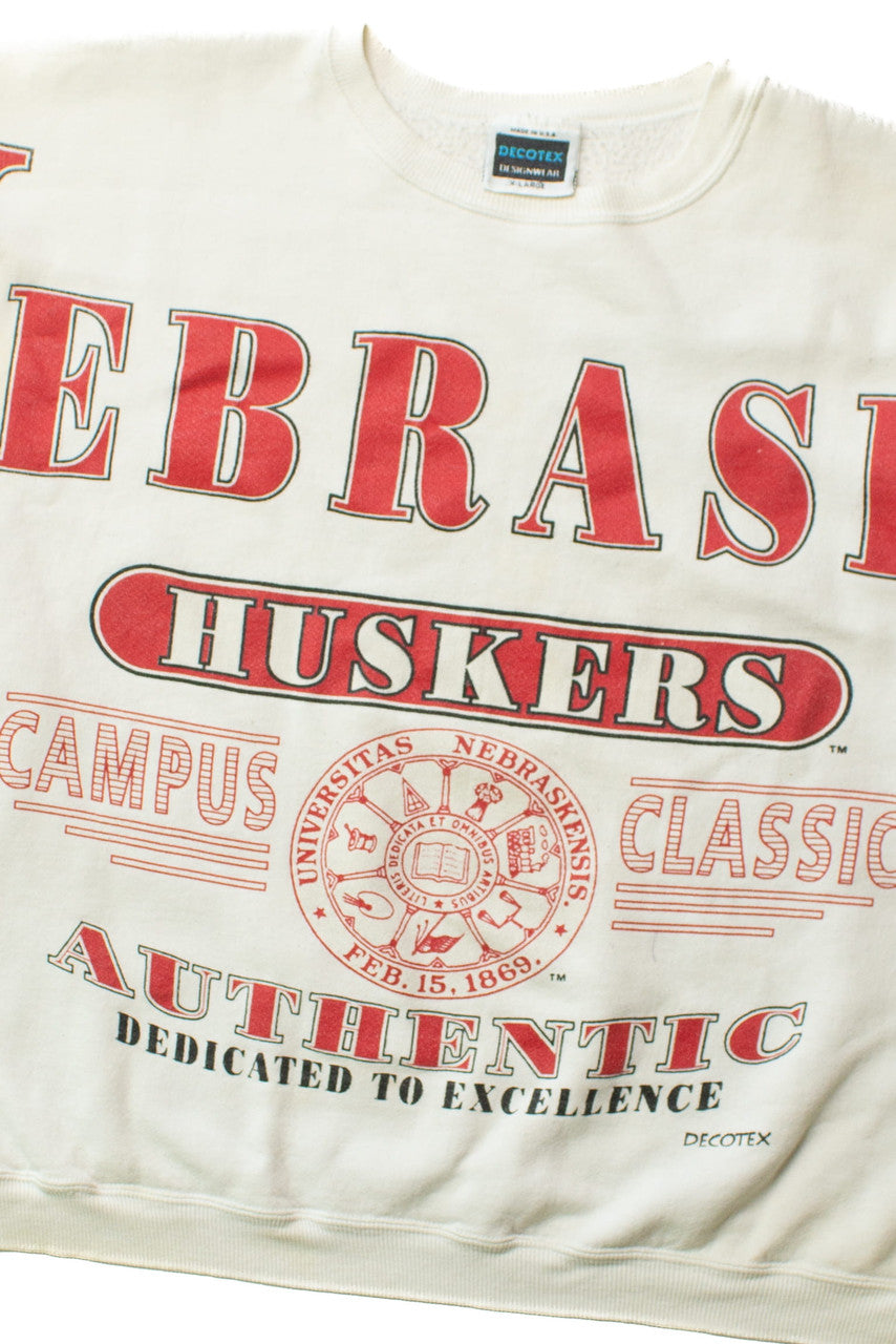 Vintage Nebraske Huskers Campus Classic Sweatshirt (1990s)