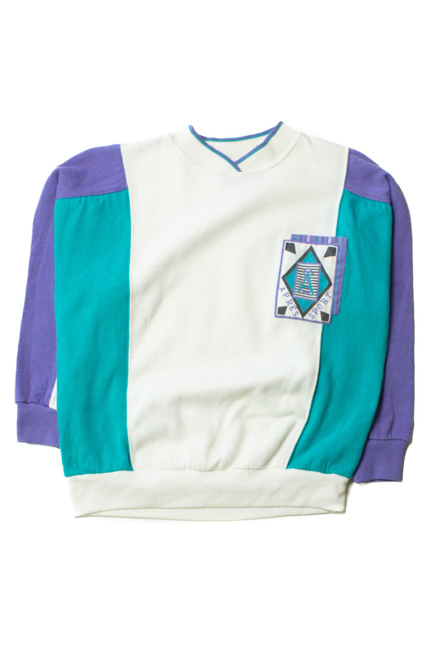 Vintage Apres Sport Color Block Sweatshirt (1990s)